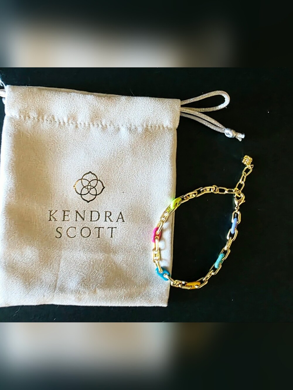 NWOT Bailey Chain Bracelet in Rainbow Multi Mix - Picture 2 of 2